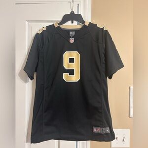 Brees New Orleans Saints  Nike Black and Gold NFL Jersey